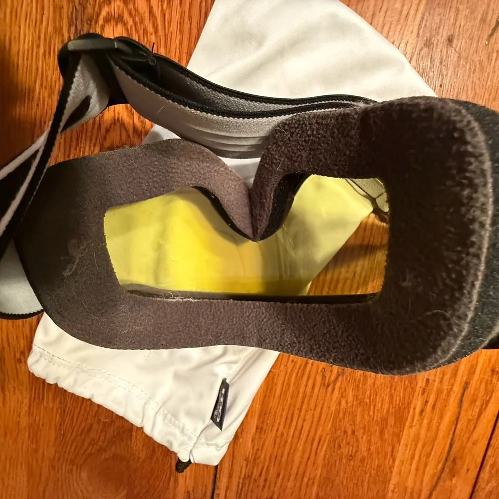 Black and Yellow Ski Goggles